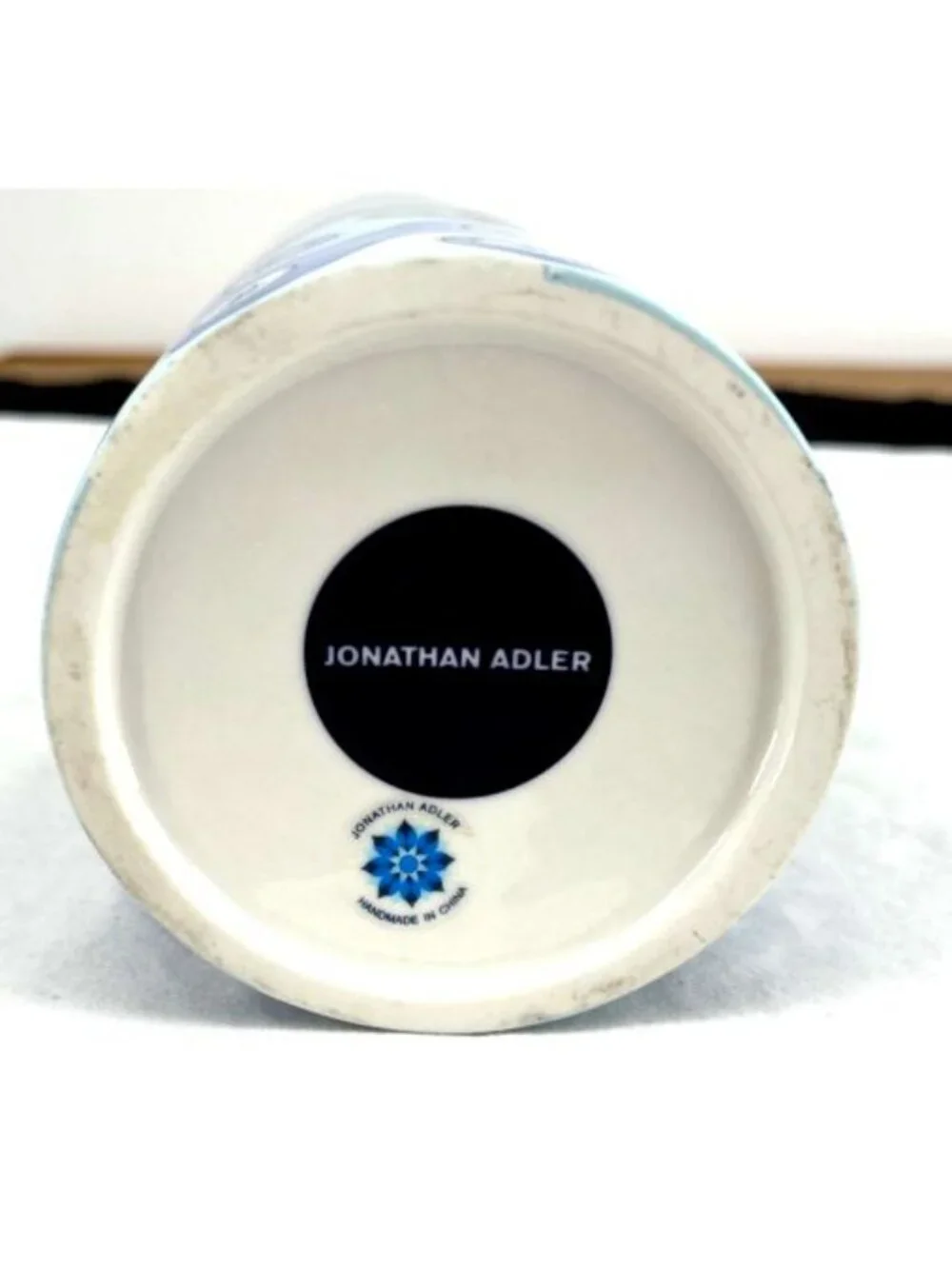 Jonathan Adler Carnaby Waves Modern Porcelain Cylinder Vase 9